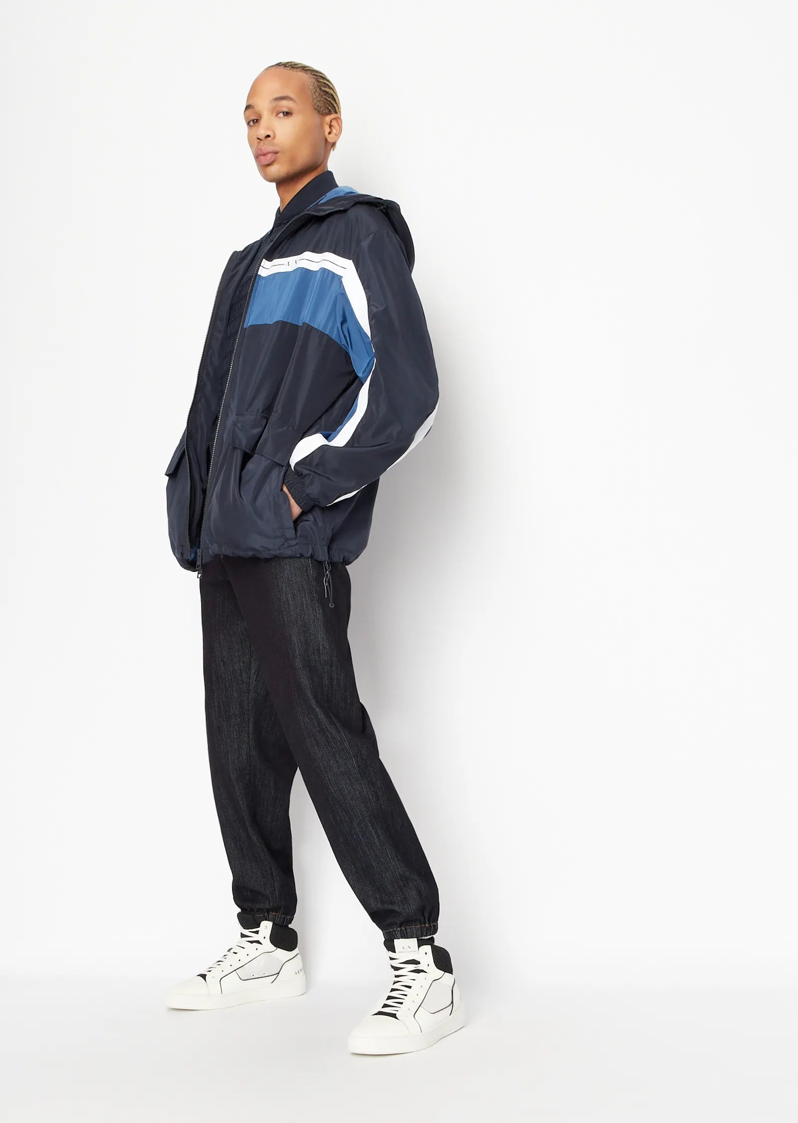 Polo in jersey di cotone blu