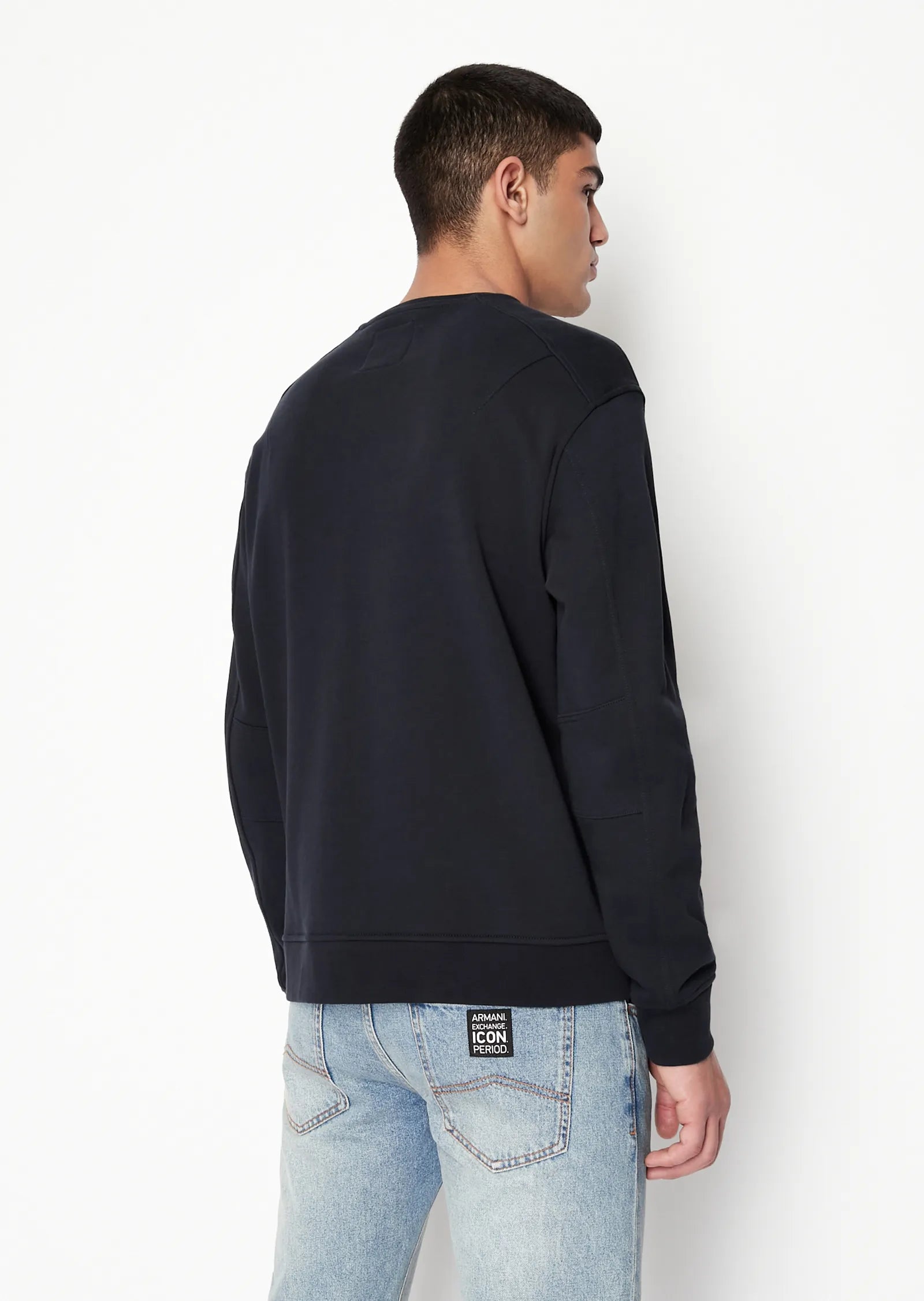 Felpa con logo blu
