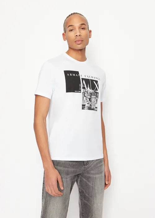 Tshirt girocollo in cotone pima