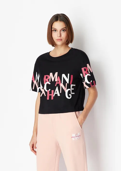 Tshirt girocollo in cotone