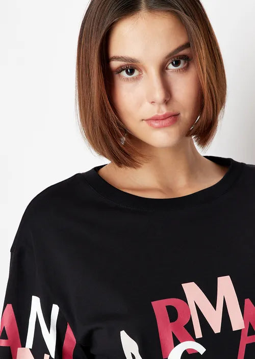 Tshirt girocollo in cotone