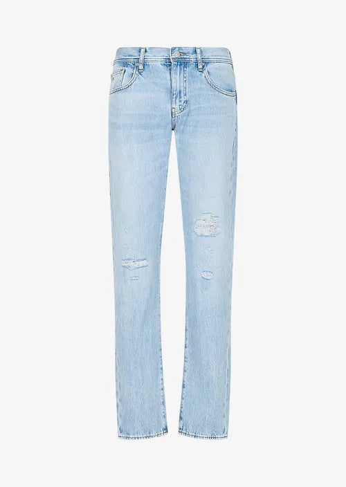Cinque tasche in denim di cotone
